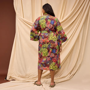 Cora Cotton Robe - Garnet