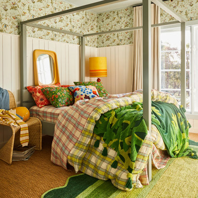 Cora Tufted Cushion - Garnet