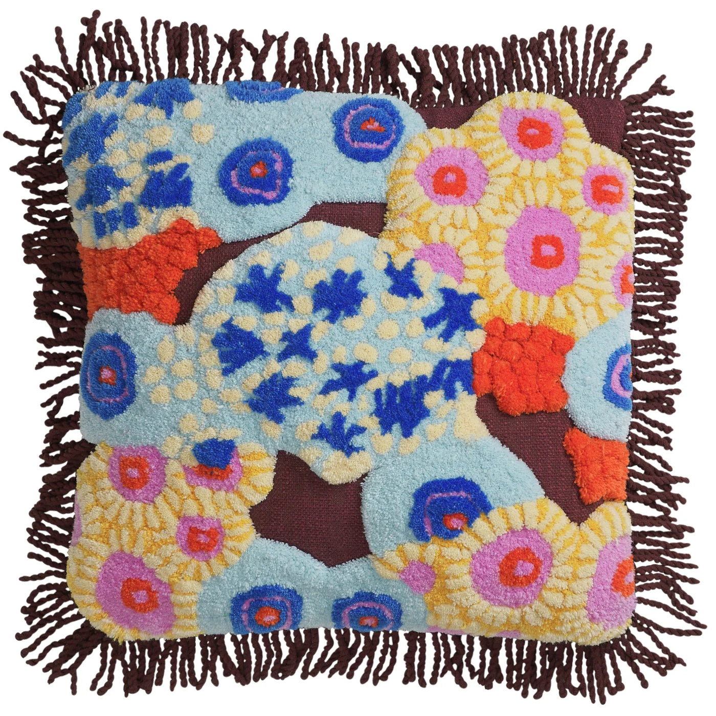 Cora Tufted Cushion - Garnet