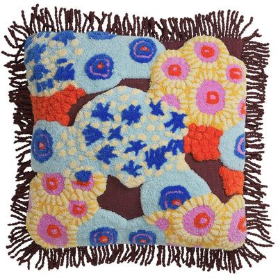 Cora Tufted Cushion - Garnet