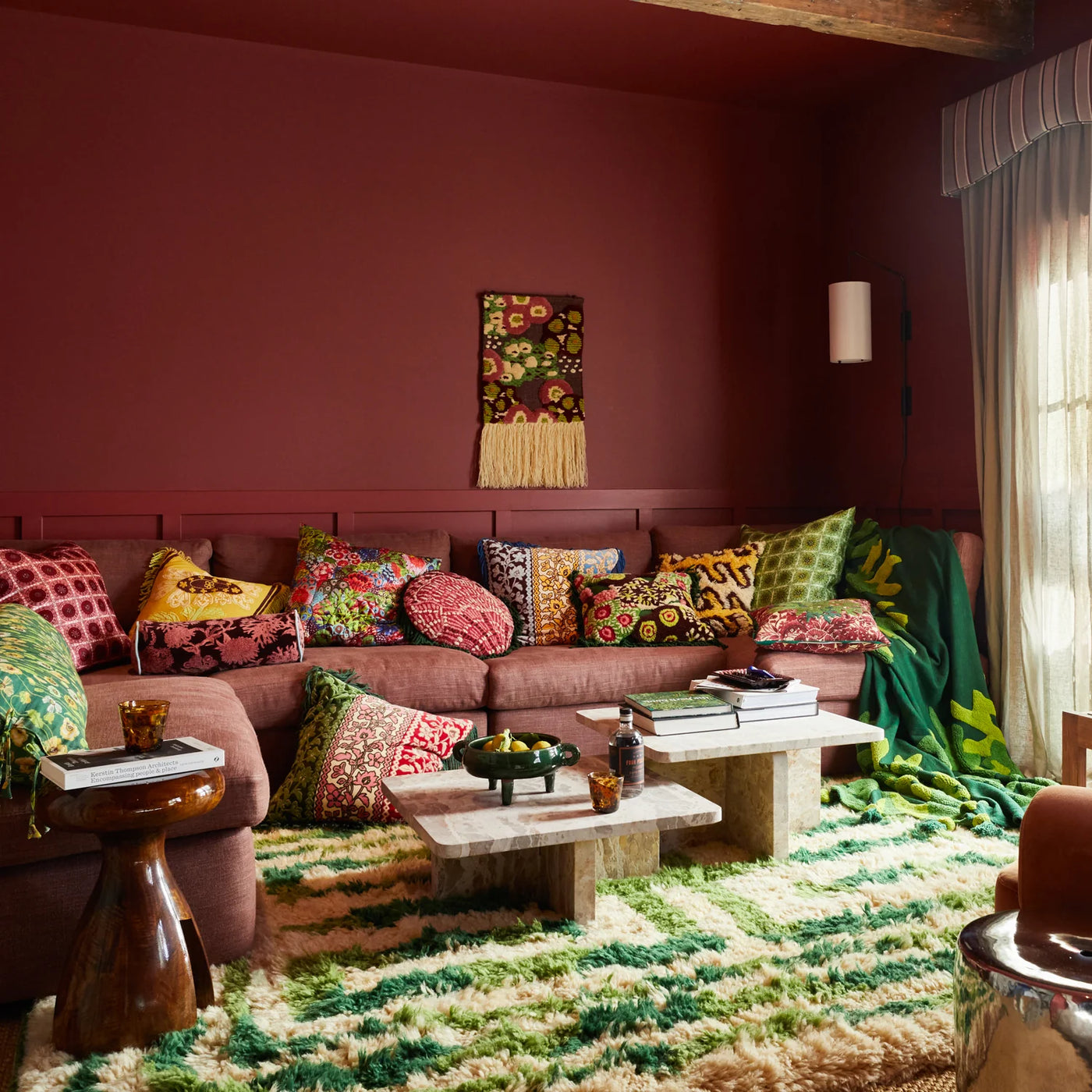 Cora Tufted Cushion - Kelp