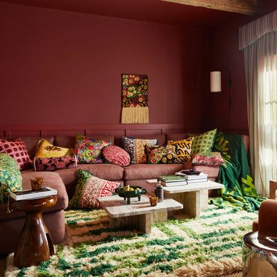 Cora Tufted Cushion - Kelp