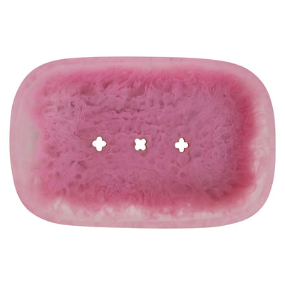 Daja Soap Dish - Fuchsia top view