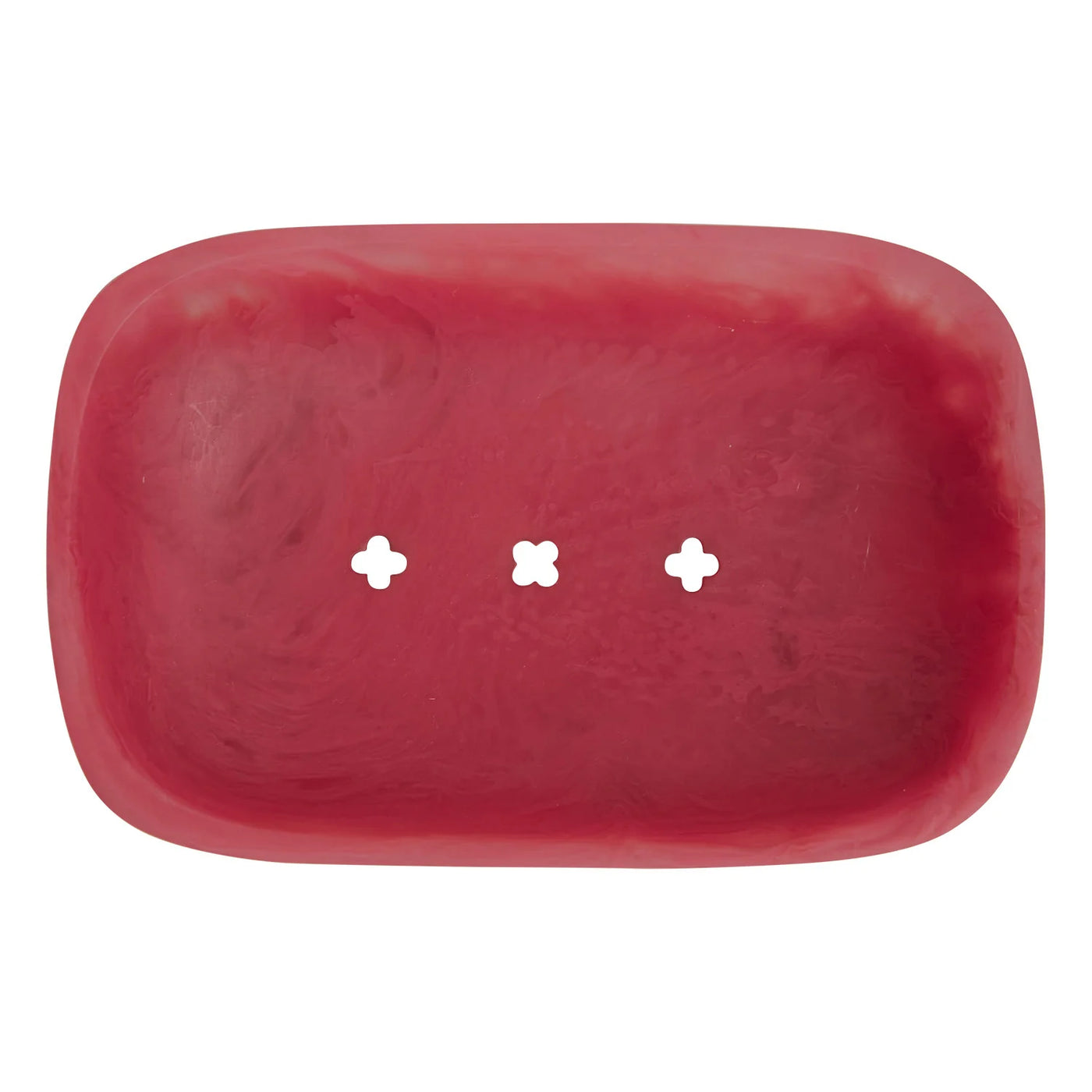 Daja Soap Dish - Raspberry top view