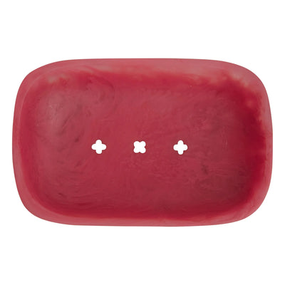 Daja Soap Dish - Raspberry top view