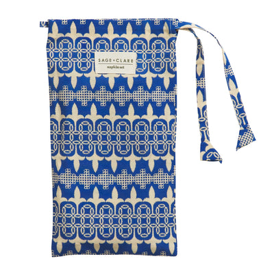 Elena Napkin Set - Cerulean