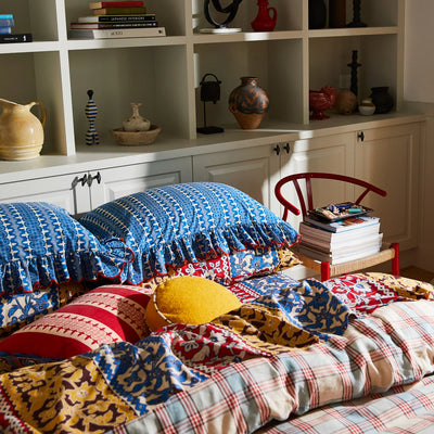 Esme Cotton Standard Pillowcase Set - Azure
