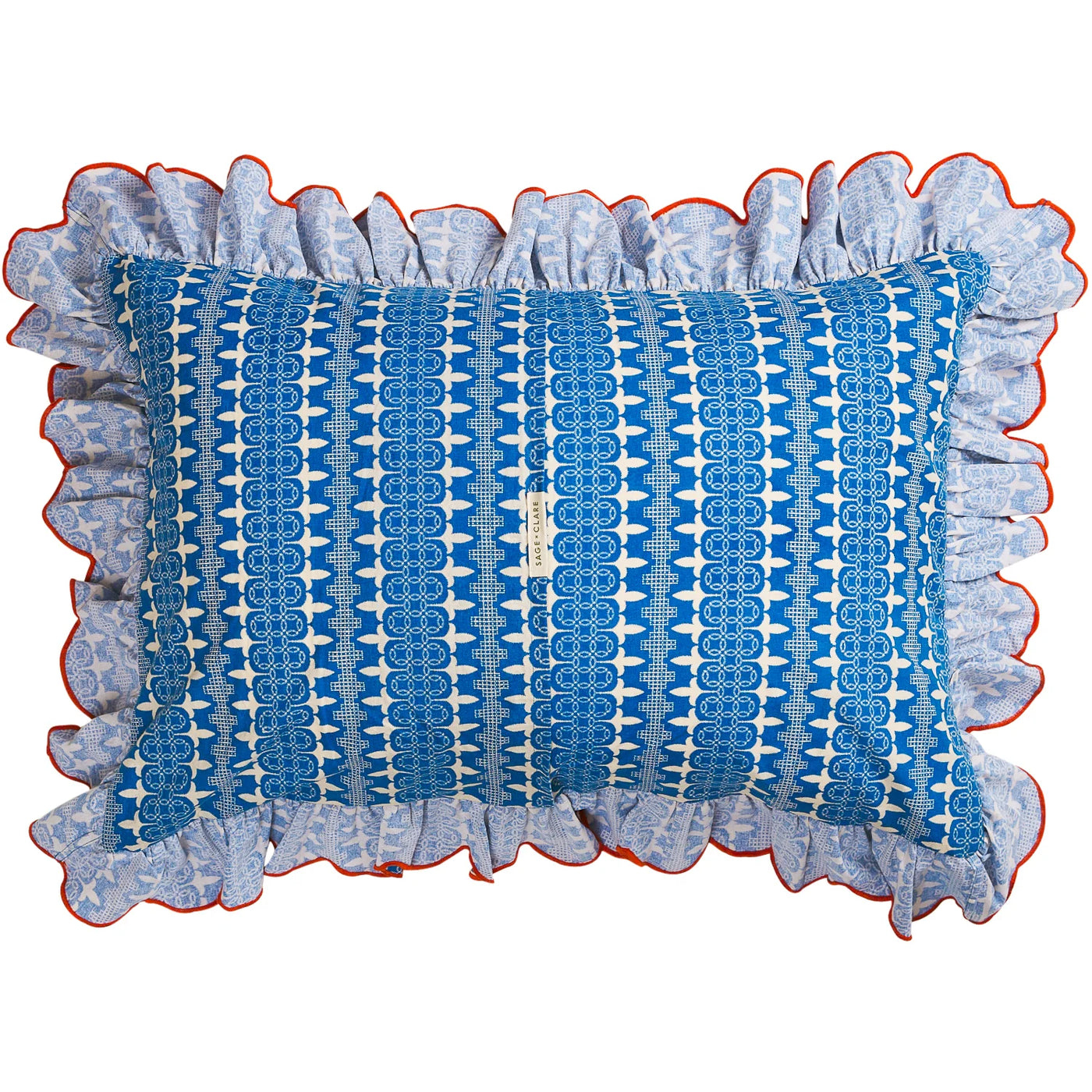 Esme Cotton Standard Pillowcase Set - Azure