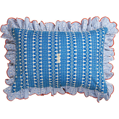 Esme Cotton Standard Pillowcase Set - Azure