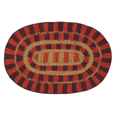 Fernanda Jute Mat - Crimson