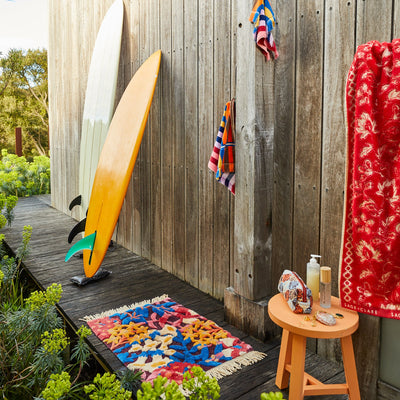 Francesca Bath Mat - Garnet