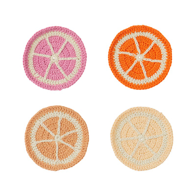 Fruitvale Crochet Coaster Set - Dahlia