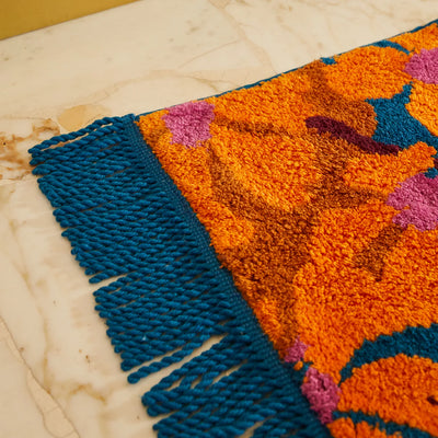 Genevieve Bath Mat - Capri fringe