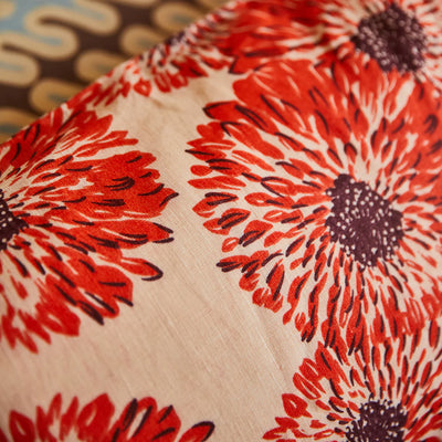 Isabella Linen Pillowcase Set - Flame