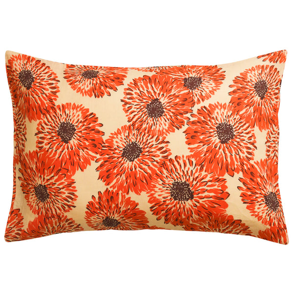 Isabella Linen Pillowcase Set - Flame