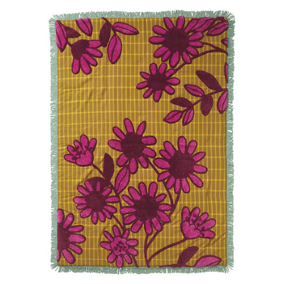 Ismay Tufted Bedcover front - flower print design