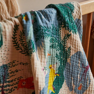 closer look of Jarvis Baby Wrap print