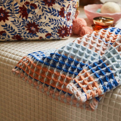 Kanti Waffle Towel Range - ultramarine