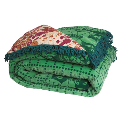 Folded Mallorie Velvet Blanket
