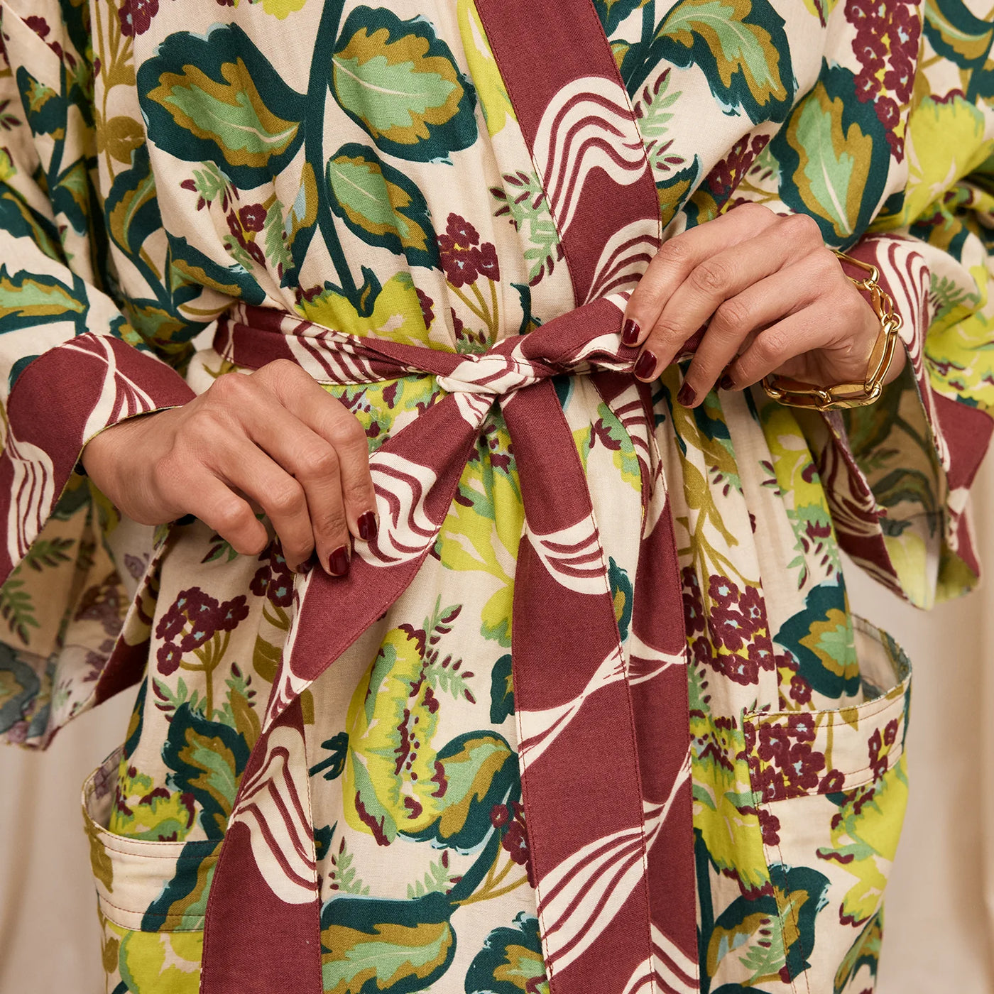 closer look to Margot Cotton Bath Robe 