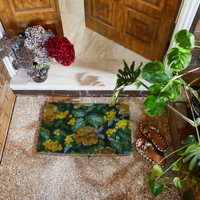 house entrance with Margot Door Mat
