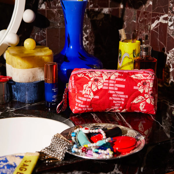 Marta Travel Pouch - Vermillion