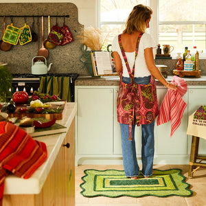 Melvie Jute Mat - Key lime