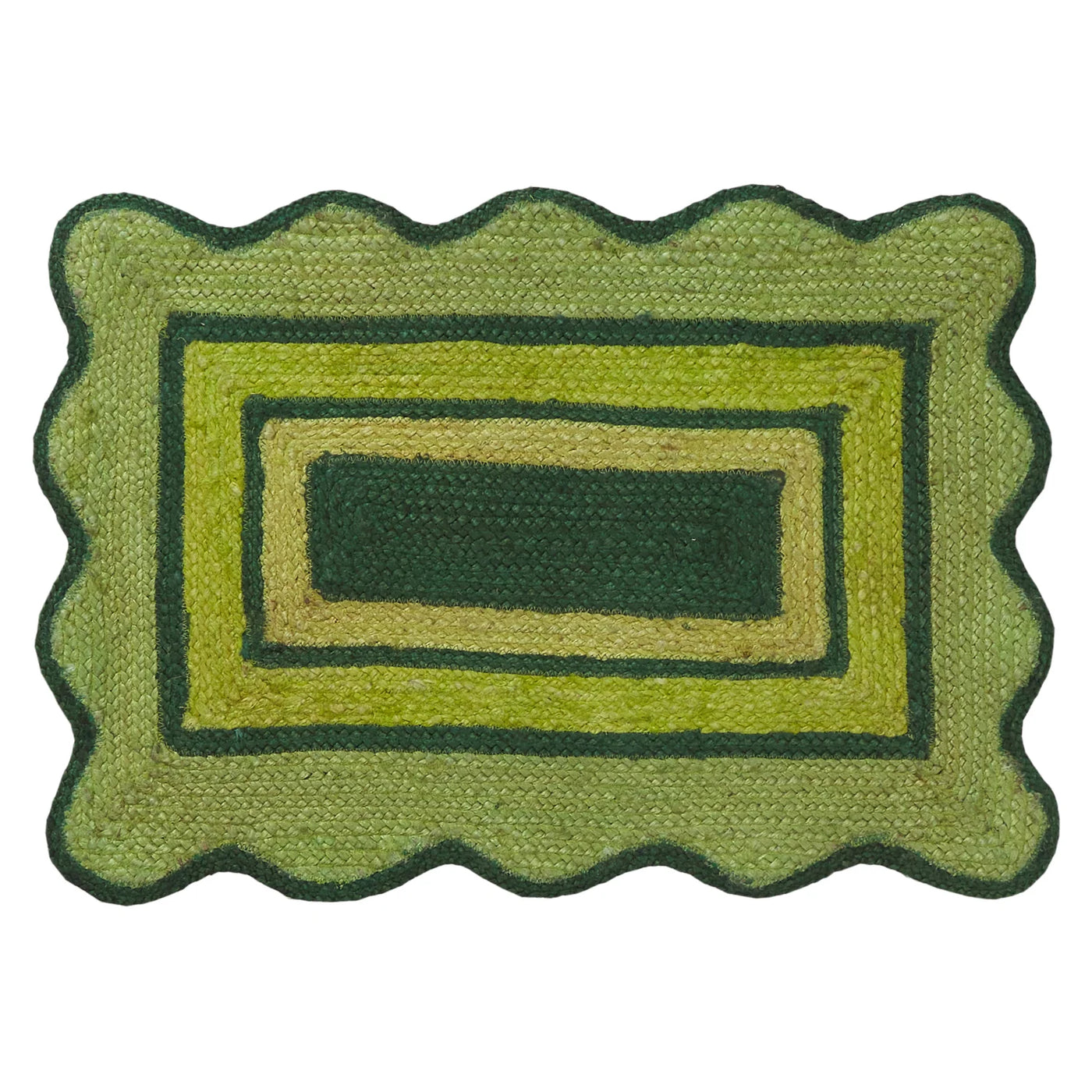 Melvie Jute Mat - Key lime