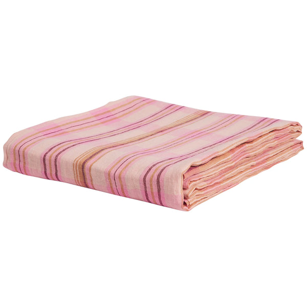 Nicolette Linen Flat Sheet - Poudre