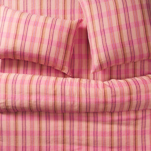 Nicolette Linen Flat Sheet - Poudre