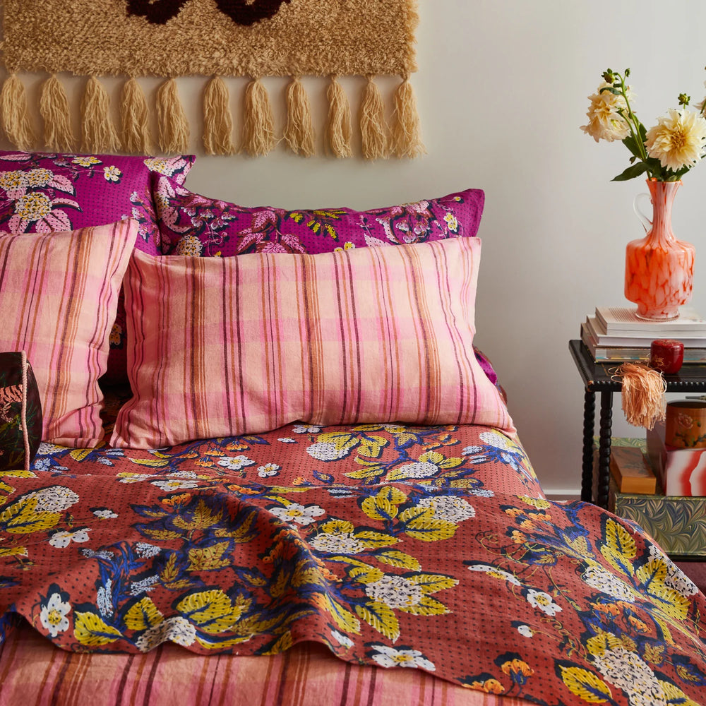 Nicolette Linen Pillowcase Set - Poudre