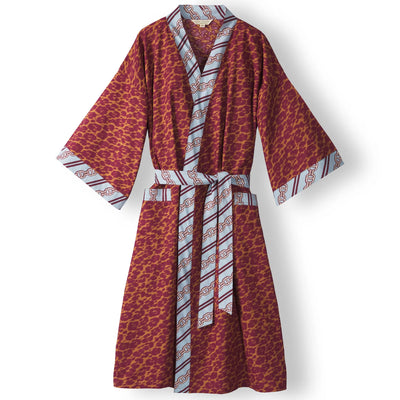 Odette Cotton Bath Robe - Mahogany