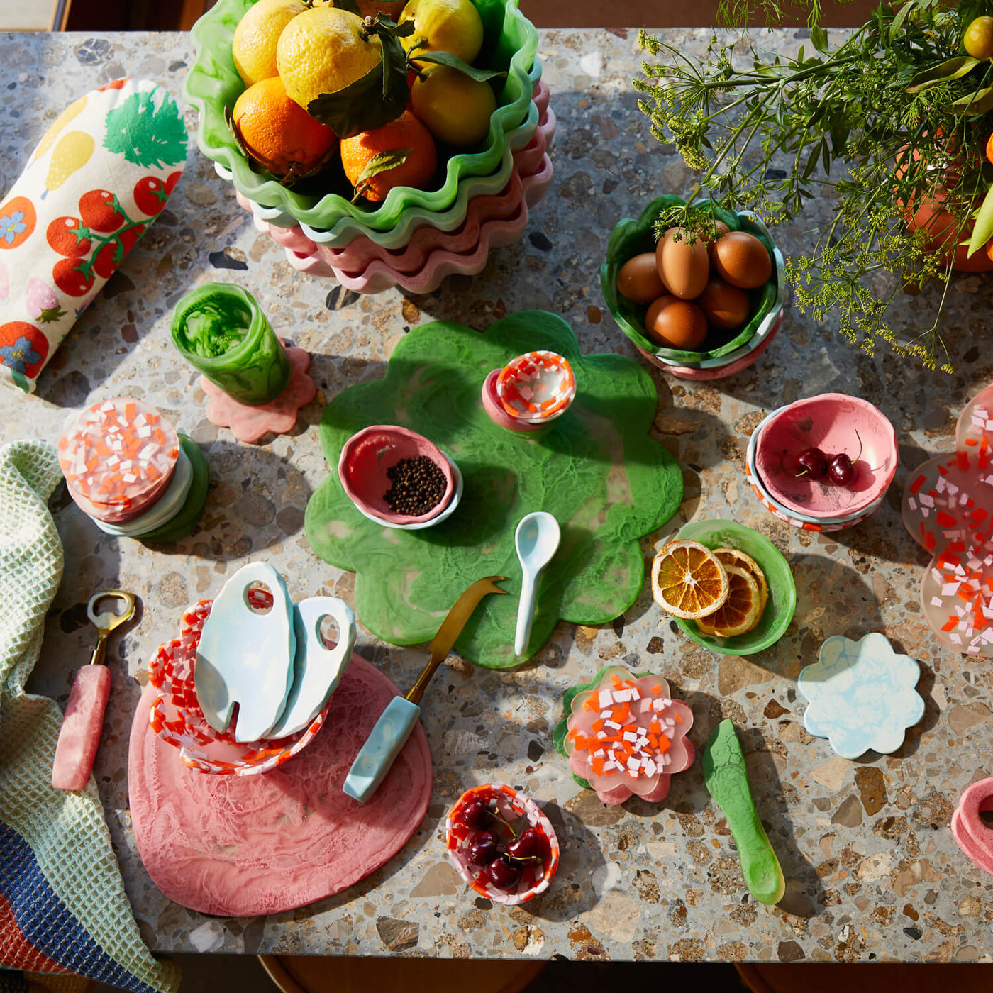 Petal Bowl - Confetti Terrazzo