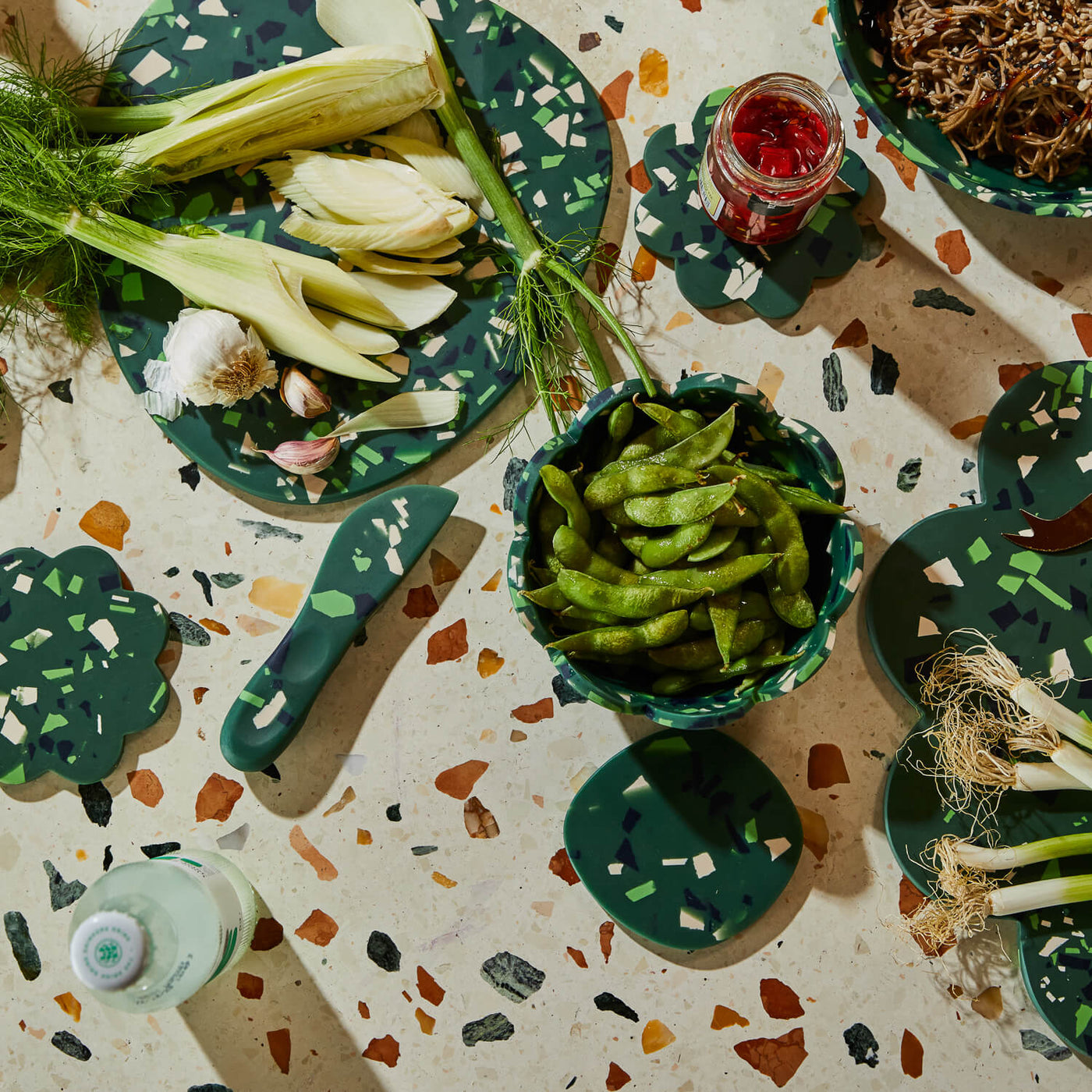 Petal Bowl - Pine Terrazzo