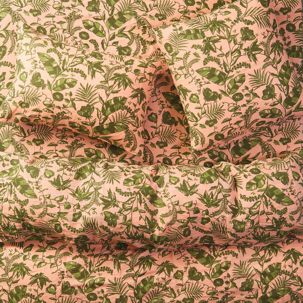 Safia Linen Euro Pillowcase Set - Martini