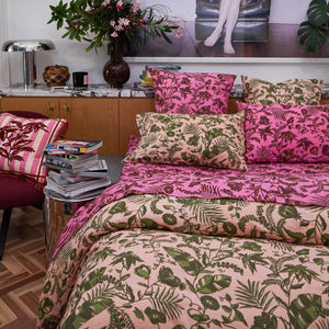 Safia Linen Euro Pillowcase Set - Martini
