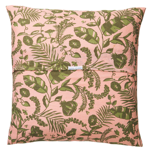 Safia Linen Euro Pillowcase Set - Martini