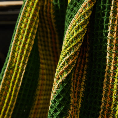 Selene Stripe Tea Towel - Anise