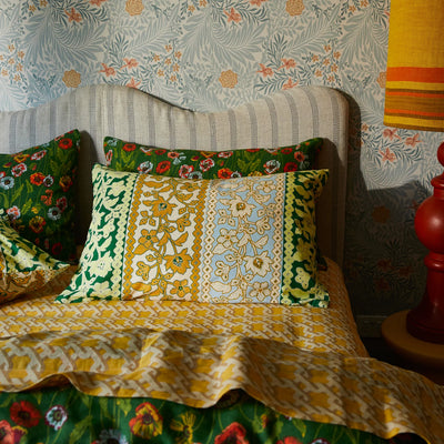 Thea Cotton Pillowcase Set - Kelp
