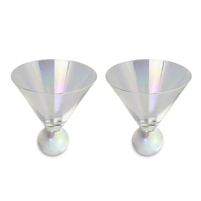 Aura Iridescent Martini Glasses (Set of 2)