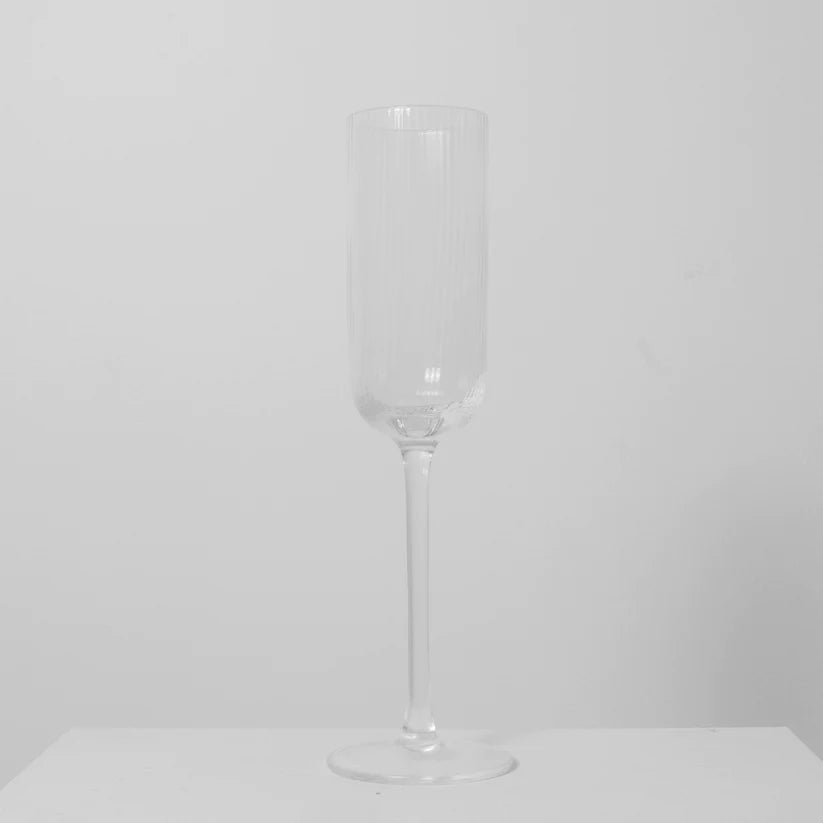 Atticus Ribbed Champagne Glass (Set of 4)