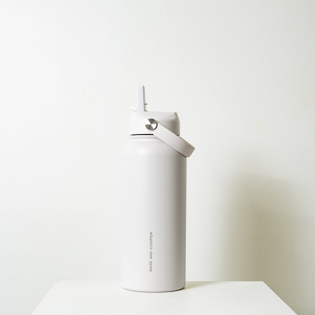 Insulated Drink Bottle 1L - White
