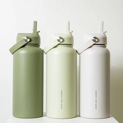Insulated Drink Bottle 1L - Light Green