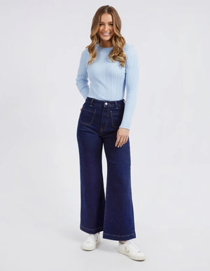 Sarah Wide Leg Jean - Indigo Blue