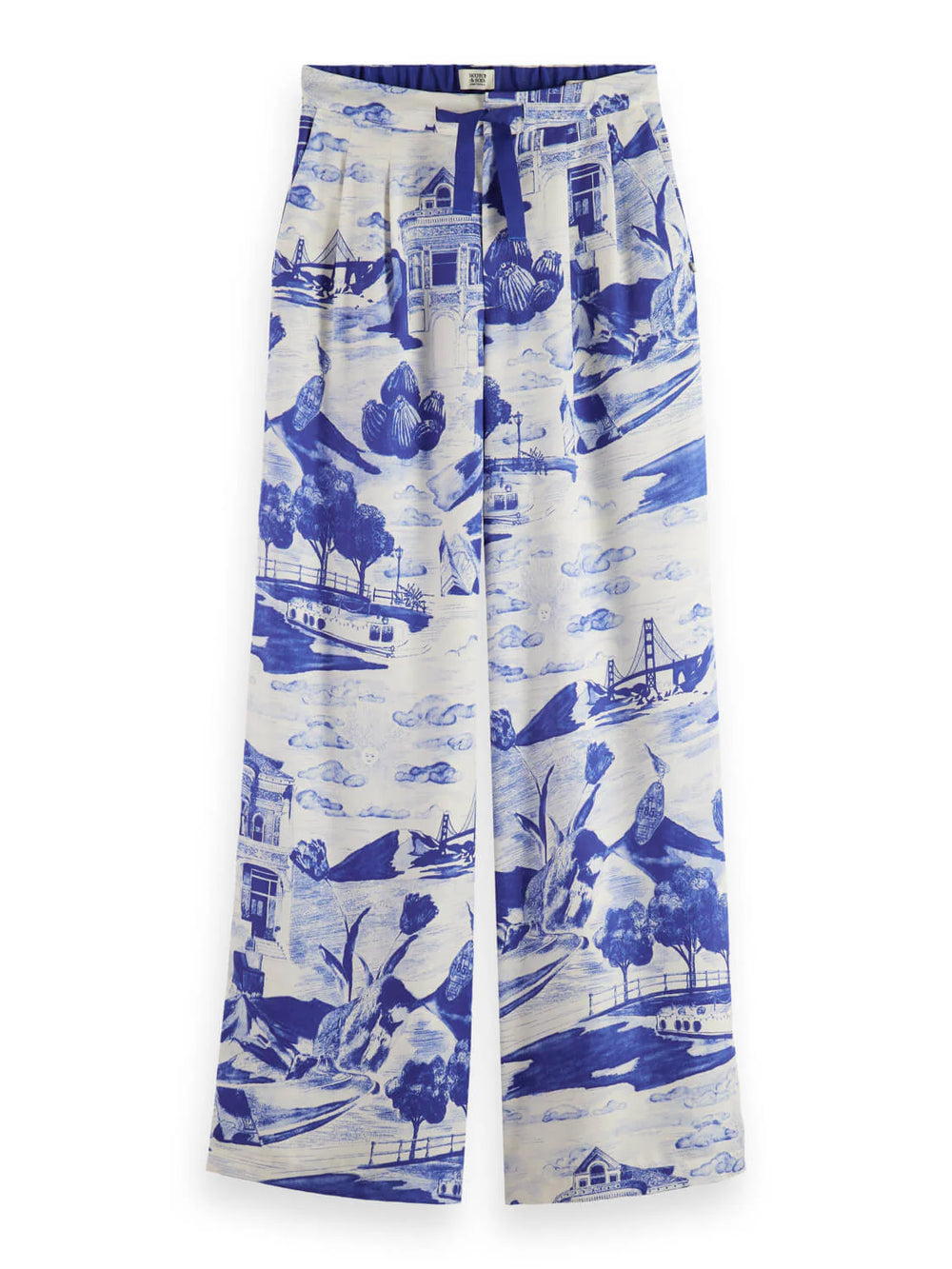 Eleni Wide Fit Pants - Journey of the Free Mind Print 177624