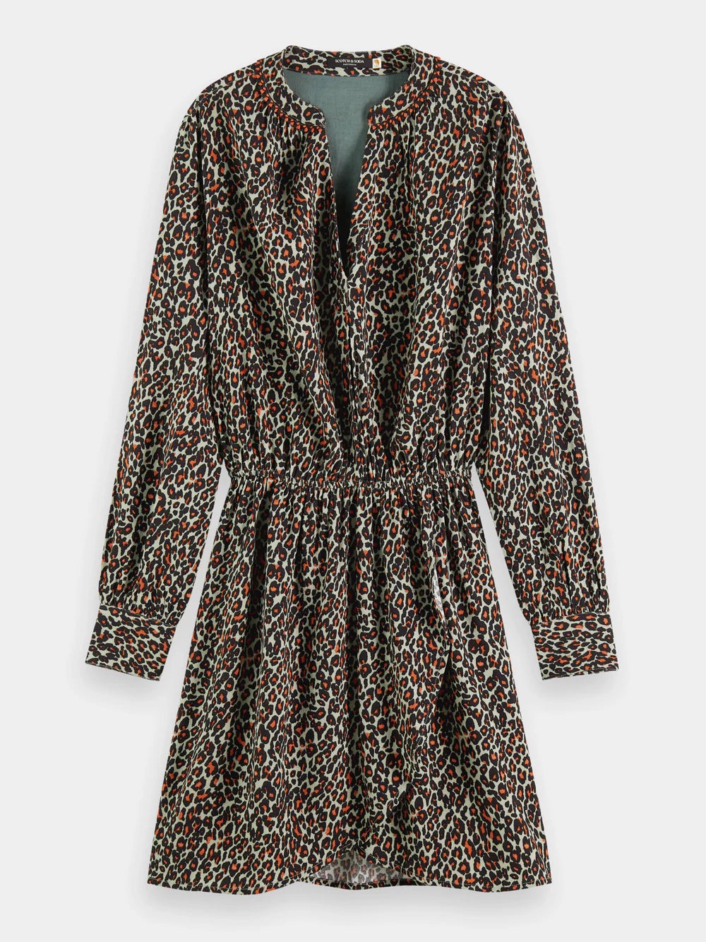 Elasticated Waist Mini Dress - Creatures Print