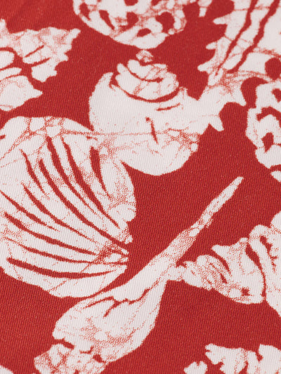 closer look to Gia Shell Batik Printed Pants side print design