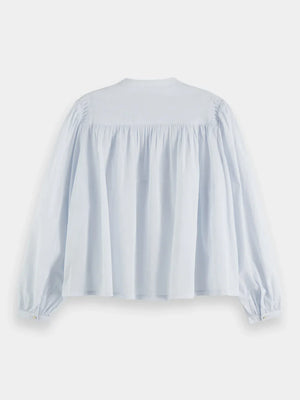 Pin Tuck Blouse - Blue 176723