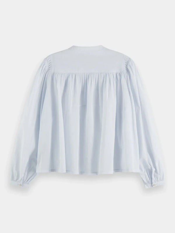 Pin Tuck Blouse - Blue 176723