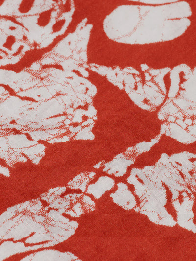 closer print design of Printed Balloon Sleeve Shirt - Shell Batik 